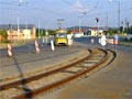 již vyměněný oblouk na výjezdu z obratiště Bolevec  25. 7. 2006