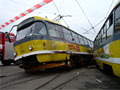 Nehoda tramvajových souprav T3 č. 204+194 a T3M č. 241+242 v sadech Pětatřicátníků 19. 11. 2007,
foto: pavel2