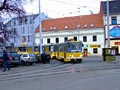 KT8D5-RN2P č. 294 obrací U Zvonu při výluce 8. 12. 2007