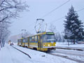 Souprava 204+191 projíždí již zrušenou dočasnou zastávkou Habrmannova 12. 2. 2009, foto: Vladimír_B