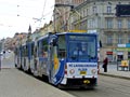 Tramvaj KT8D5 č. 296 v sadech Pětatřicátníků s netypickým cílem 17. 5. 2008