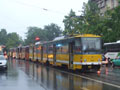 Vyhořelá tramvaj KT8D5-RN2P č. 297 na náměstí Míru 11. 5. 2009, foto: D. Jelínek