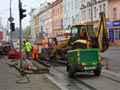 Výměna vyhybky do Sladkovského ulice 14. 11. 2009