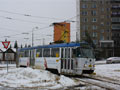 T3R.P č. 268 přijíždí do Bolevce 17. 1. 2010