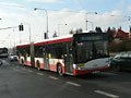 Autobus Solaris SU18 jako náhradní doprava za tramvaj u zastávky Sokolovská 20. 10. 2010, foto: F.V.