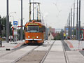 Pracovní vůz č. 175 při zkušební jízdě po rekonstrukci trati na Karlovarské třídě 31. 8. 2011, foto: Vlastiml Leška, Plzeňský deník