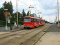 Souprava 223+224 v zastávce Sokolovská 25. 6. 2011