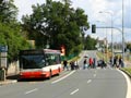 Přestup z autobusu 4A na tramvajovou linku č. 4 a naopak v zastávce Lékařská fakulta v Lidické ulici 2. 7. 2011