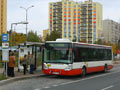 Citelis č. 497 nasazen na lince 1A v zastávce Okounová 28. 10. 2011