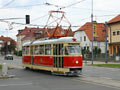 Tramvaj T1 č. 121 na Slovanské třídě 5. 5. 2012