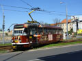 Vůz č. 198 na odkloněné lince č. 1 přes Palackého náměstí a Palackého ulici 28. 4. 2012