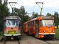 Soupravy 276+277 (provozní) a 217+218 (odstavený šejdr) na Košutce 8. 7. 2012