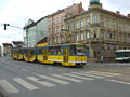 KT8D5-RN2P č. 291 přijíždí na Masarykovo náměstí na výlukové lince č. 4A. Zajímavostí je i odkloněný trolejbus vyjíždějící z Bendovy ulice 8. 4. 2012