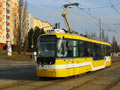 Vario č. 334 linky č. 1 směřující pouzde do sadů Pětatřicátníků přijíždí do zastávky Majakovského 10. 3. 2012
