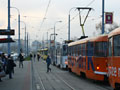 Vadná souprava T3M č. 237+238 zastavila tramvajový provoz na Karlovarské třídě 19. 11. 2012