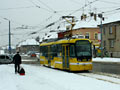 Vario LFR.S č. 345 přijíždí na Slovany 24. 2. 2013