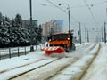 Plužení bolevecké trati u zastávky Mozartova 24. 2. 2013