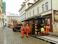 Zatlačovačka pracuje v Prešovské ulici 19. 8. 2013, 
foto: J. Klimeš