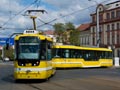 Souprava 344+343 se otáčí v sadech Pětatřicátníků 9. 4. 2014, foto: Jakub Klimeš