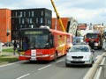 Solaris č. 509 jako náhradní doprava mířící do Skvrňan 9. 4. 2014