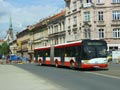 Solaris č. 524 na mostě U Jána při výluce 24. 5. 2014