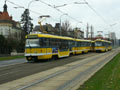 Odstavené tramvaje u hotelu Cizinecký dům 15. 11. 2014