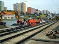 Rekonstrukce kolejiště v křižovatce Lidická - Studentská 29. 11. 2014