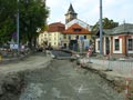 Rekonstrukce kolejiště na mostě přes Mlýnskou strouhu 10. 9. 2014