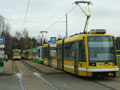 Odstavené tramvaje pro šejdrové spoje pracovního dne na Košutce 15. 11. 2014