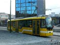 Vario LFR.S č. 353 projíždí místem budoucí zastávky Anglické nábřeží 7. 2. 2015