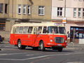 Historický Škoda 706 RTO při objednané jízdě pro účastníky konference na Borech 24. 4. 2015, foto: V. Kostelný