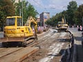 Rekonstrukce tramvajové trati na náměstí Míru 23. 8. 2015