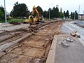 Rozebírání trati z BKV panelů ve Skvrňanech 24. 5. 2015