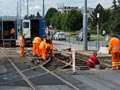 Výměna výhybky na křižovatce Lidická - Mozartova 20. 6. 2015, foto: J. Klimeš