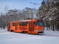 Souprava 217+218 na konečné Bory 17. 1. 2016