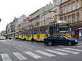 Nehoda tramvaje 289 na křižovatce U Práce 10. 10. 2016