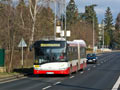 Solaris urbino 18 č. 563 na náhradní lince č. 4 klesá po Lidické k zastávce Lékařská fakulta 10. 12. 2016, 
foto: J. Klimeš