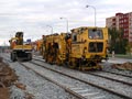 Podbíječka pracující na Gerské mezi Plzeňkou a Severkou 19. 10. 2016