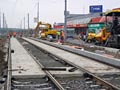 Pokračující rekonstrukce Gerské - u zastávky Plzeňka 12. 11. 2016