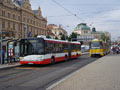 Autobusové linky stanicují v centrální tramvajové zastvce Sady Pětatřicátníků 13. 7. 2016