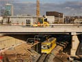 Vůz T3R.P č. 236 pod novým severním železničním mostem u nádraží 11. 11. 2017