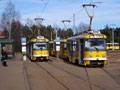 Tramvaje odstavené na Košutce 4. 3. 2017