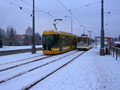 Čerstvá sněhová nadílka v zastávce Mozartova 17. 1. 2017