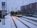 Čerstvá sněhová nadílka v zastávce Majakovského 17. 1. 2017