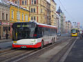 Autobus náhradní dopravy v zastávce masarykovo náměstí 19. 1. 2017