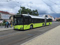 Autobus náhradní dopravy v sadech Pětatřicátníků 15. 7. 2017