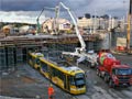 Betonování druhé poloviny severního mostu u nádraží 3. 10. 2017