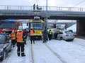 Nehoda pod Rondelem 16. 1. 2017¨, foto: KRIMI-PLZEŇ 