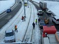 Nehoda pod Rondelem 16. 1. 2017¨, foto: KRIMI-PLZEŇ 