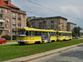 Souprava 329+262 na odkloněné lince č. 2 na Slovanské aleji 9. 6. 2018